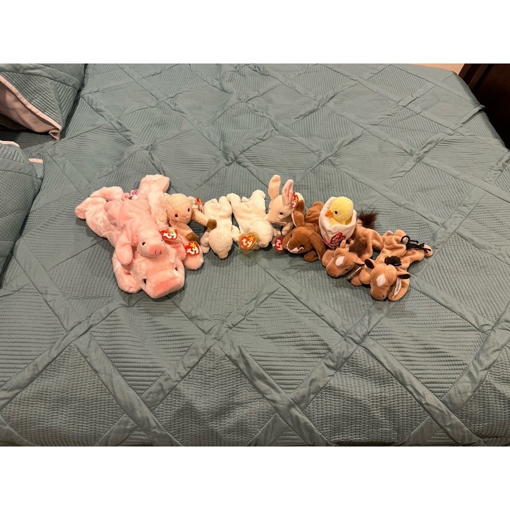 Beanie Baby Farm Animals Lot‎ (10 total)